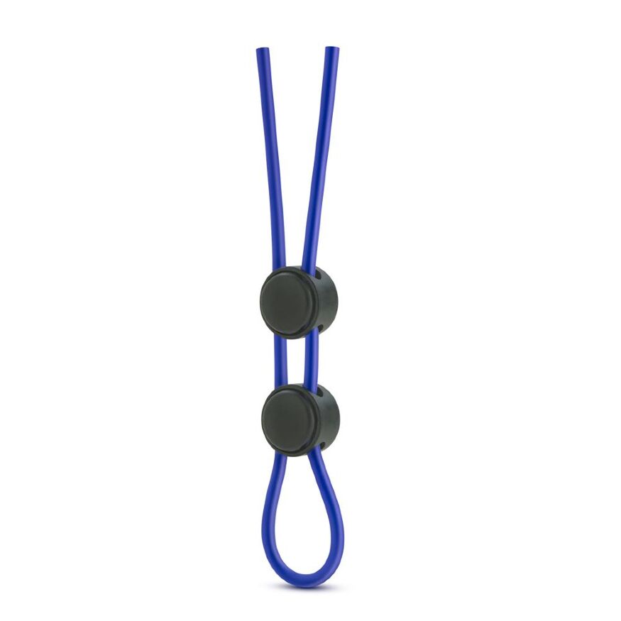 T331084 Регулируемое эрекционное кольцо STAY HARD DOUBLE LOOP BLUE