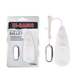 Вібропуля з пультом управління Chisa Hi-Basic My Sweetheart Bullet, срібляста