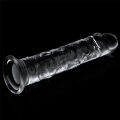 Прозрачный фаллоимитатор в стильном дизайне с эффектным блеском Flawless Clear Dildo 7" Clear