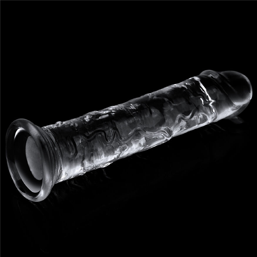 Прозрачный фаллоимитатор в стильном дизайне с эффектным блеском Flawless Clear Dildo 7" Clear