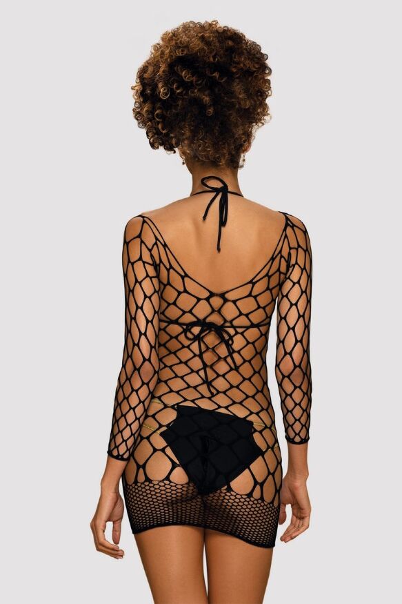 Платье сетка Obsessive D606 black S/M