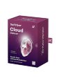 Розкішний водонепроникний симулятор орального сексу для жінок Cloud Dancer red_print