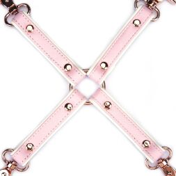 Крестовина Liebe Seele White &amp; Pink Leather Hogtie