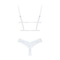 Еротичний комплект Obsessive Heavenlly 2-pcs cupless set XS/S, відкриті груди, з доступом