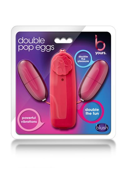 Виброяйцо двойное DOUBLE POP EGGS CERISE