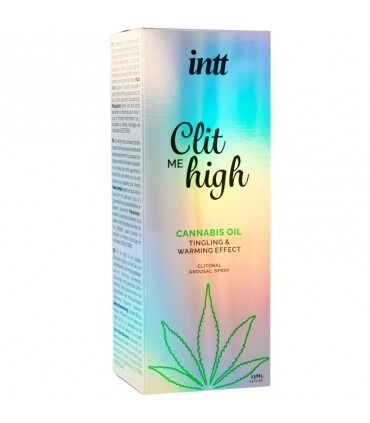 Кліторальні краплі з ефектом, що звужує і зігріває Intt Clit me High Cannabis, 15 мл