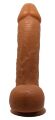 Фаллоимитатор на присоске Baile Beautiful JOHNSON 8,7'' Brown, BW-008040NR-1