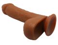 Фаллоимитатор на присоске Baile Beautiful JOHNSON 8,7'' Brown, BW-008040NR-1