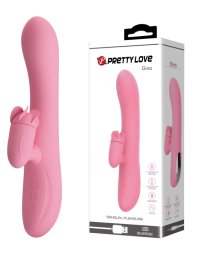 Вибратор с вращающимся стимулятором клитора Pretty Love - GINA 4 rotation 7 vibration, BW-067003-1