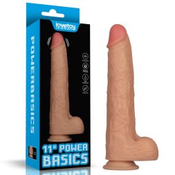 Реалистичный вибратор - LoveToy Vibrating Power Basics Cock 11"