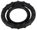 Подвійне кільце ерекційне  - Steely Cockring Black