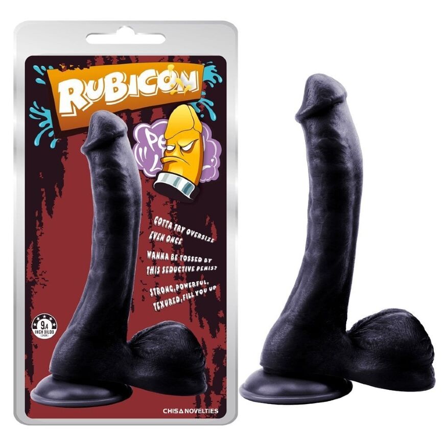 Фалоімітатор з яєчками на присосці Chisa Rubicon, чорний