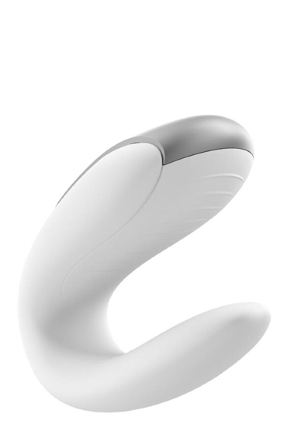 Вибратор для пар с фирменным пультом управления Satisfyer DOUBLE FUN WHITE