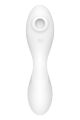 Вакуумний смарт-стимулятор із вібрацією Satisfyer Curvy Trinity 5 (White), керування зі смартфона