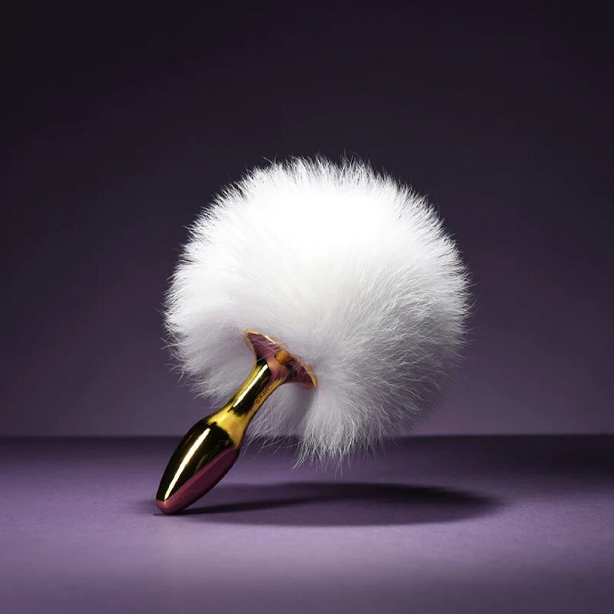 Анальная пробка Upko Rabbit Fur Bunny Tail Small Butt Plug