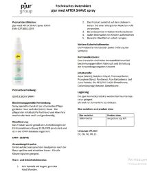 Спрей после бритья Pjur Med AFTER SHAVE, 100 мл.