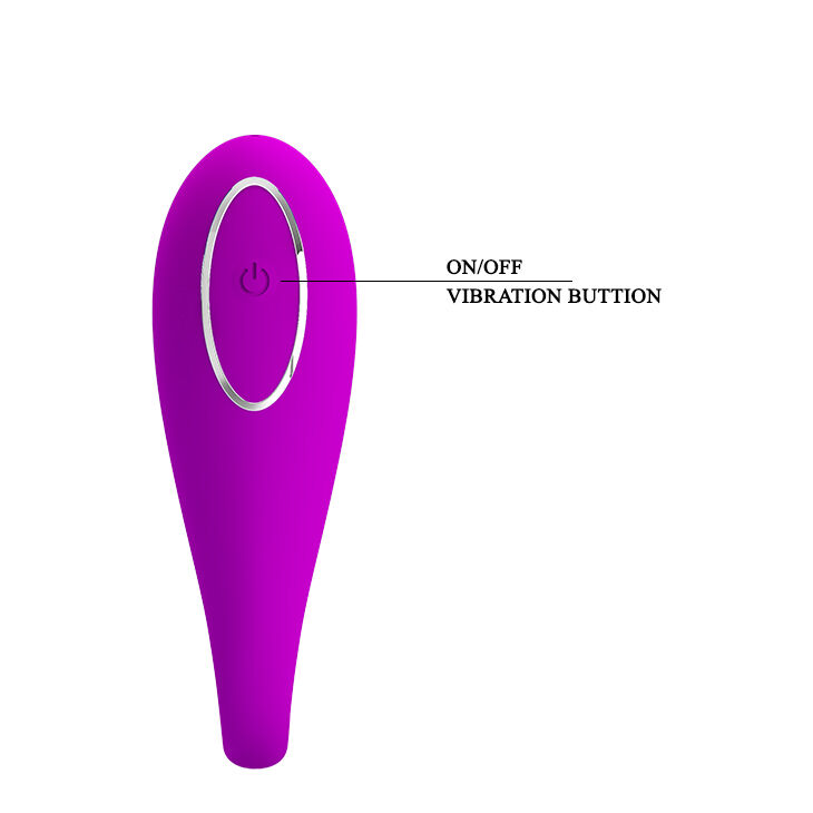 Стильний вібратор для пар V-подібної форми - Pretty Love Algernon Stimulator Purple