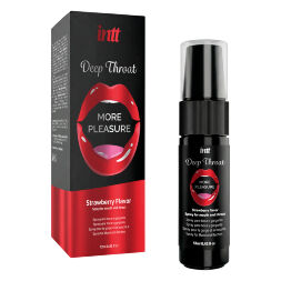 Спрей для глубокого горла - Intt Deep Throat Strawberry, 12 мл