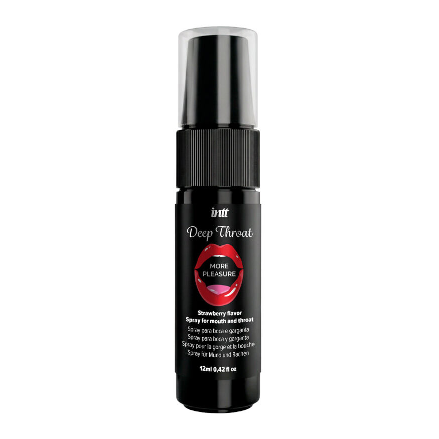 Спрей для глубокого горла - Intt Deep Throat Strawberry, 12 мл