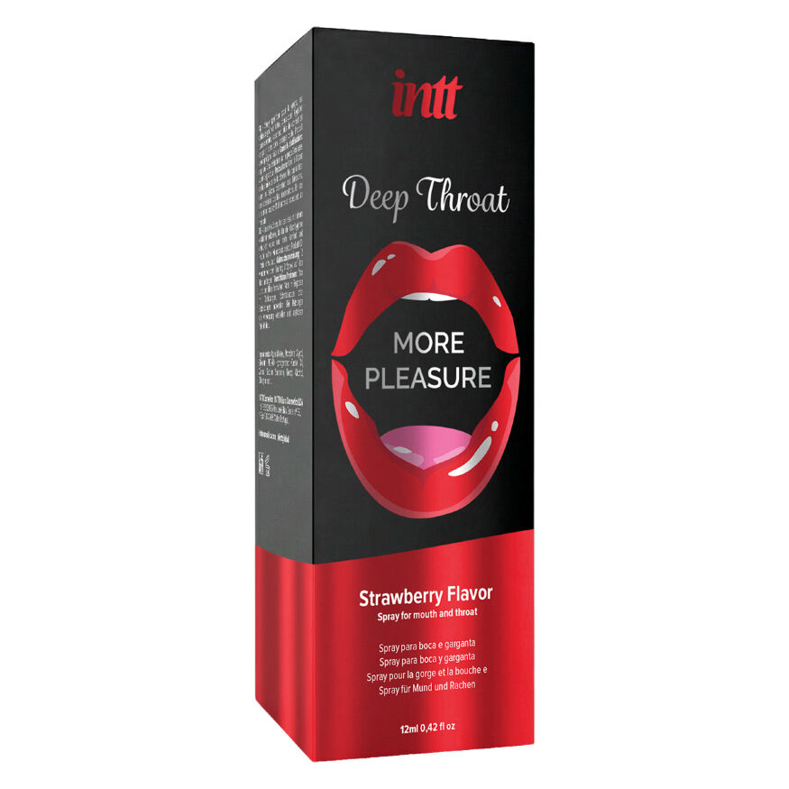 Спрей для глубокого горла - Intt Deep Throat Strawberry, 12 мл