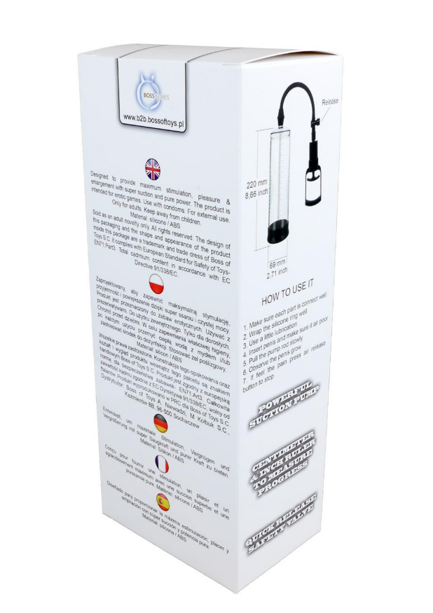 Вакуумна помпа Boss Series: Power pump MAX - Black&amp;Clear, BS6000006
