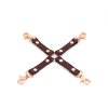 Кожаная крестовина Liebe Seele Wine Red Hogtie