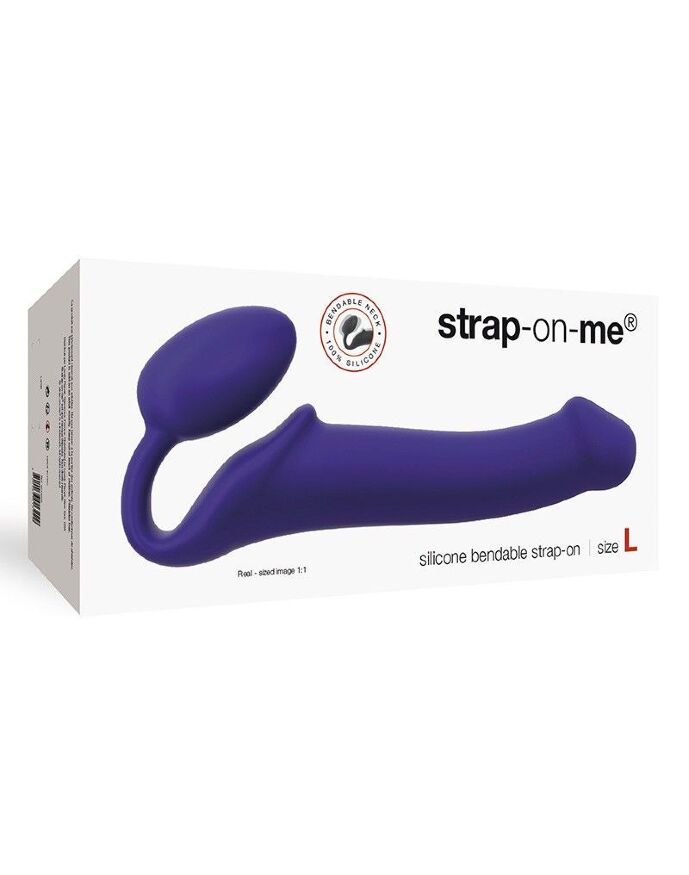 Безремневой страпон Strap-On-Me Violet L, полностью регулируемый, диаметр 4,2 см