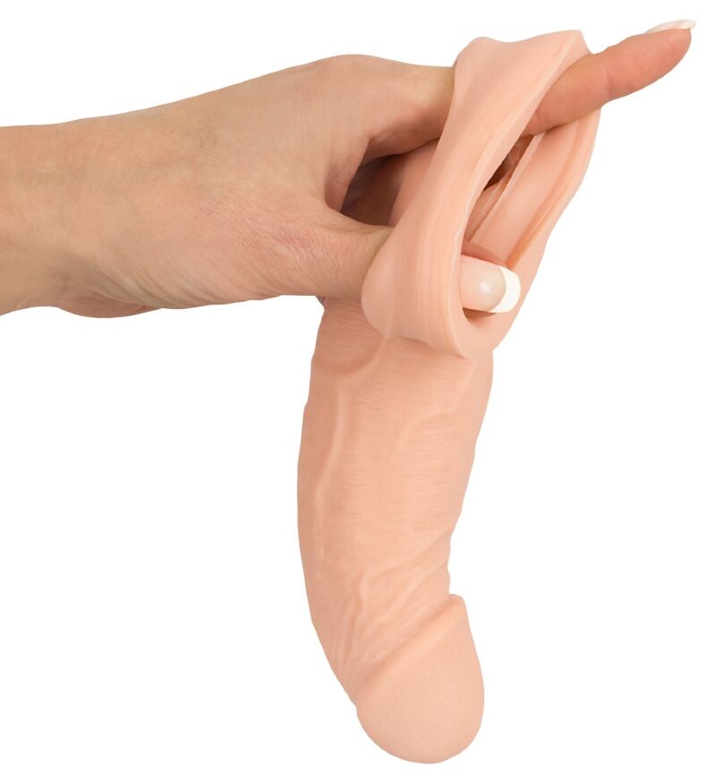 Подовжуюча насадка - Nature Skin Penis Sleeve With Extension