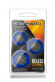 T330566 Набор эрекционных колец STAY HARD BEADED COCKRINGS BLUE