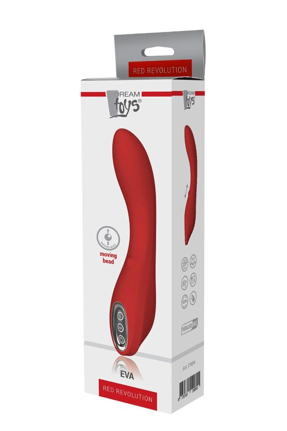 DT21854 Вибратор с движущимся шариком Dream Toys RED REVOLUTION EVA