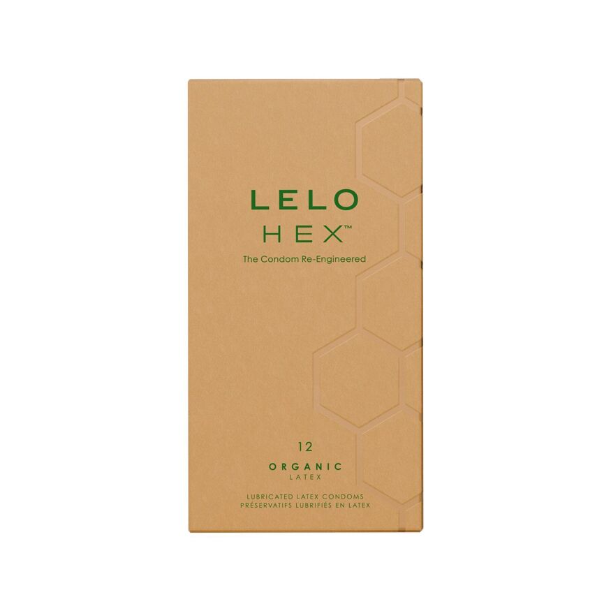 Презервативи LELO HEX Condoms Organic 12 Pack, тонкі та суперміцні (м'ята упаковка!!!)