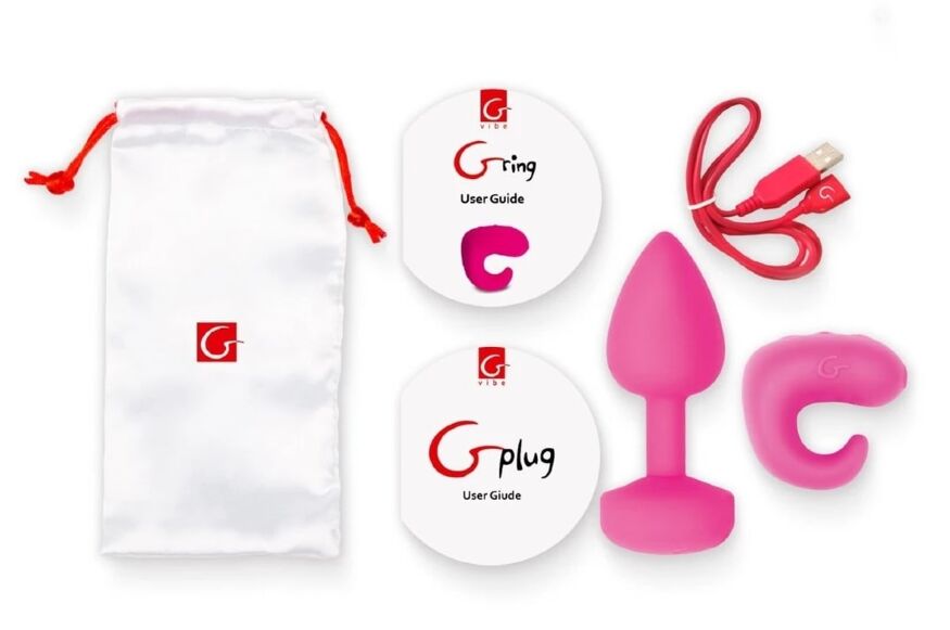 Gvibe Gkit - великолепный набор анальная пробка + вибратор на палец