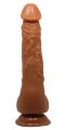 Фаллоимитатор на присоске Baile Beautiful JASON 9,4'' Brown, BW-008041NR-1