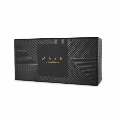 Наручники-ошейники Bijoux Indiscrets MAZE - Wide Cuffs Brown, экокожа, стильные браслеты