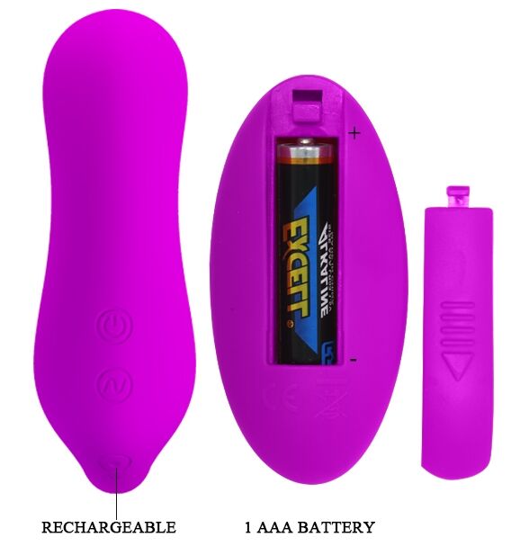 Вибратор для пар Pretty Love - 12 vibration functions, wireless remote control, BI-014484W