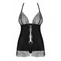 Бебидолл Obsessive Chiccanta babydoll &amp; thong black L/XL
