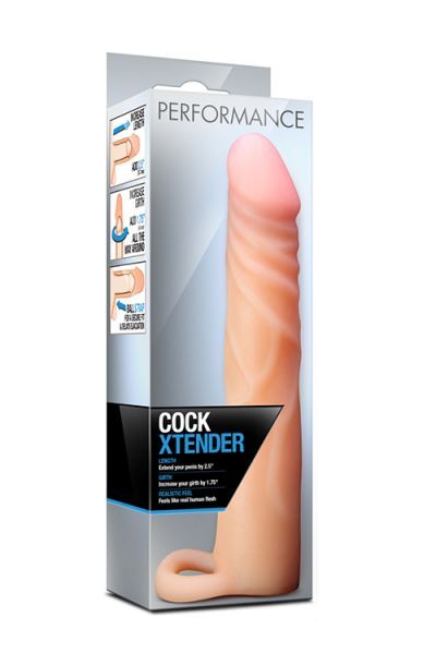 Насадка киберкожа PERFORMANCE COCK XTENDER BEIGE