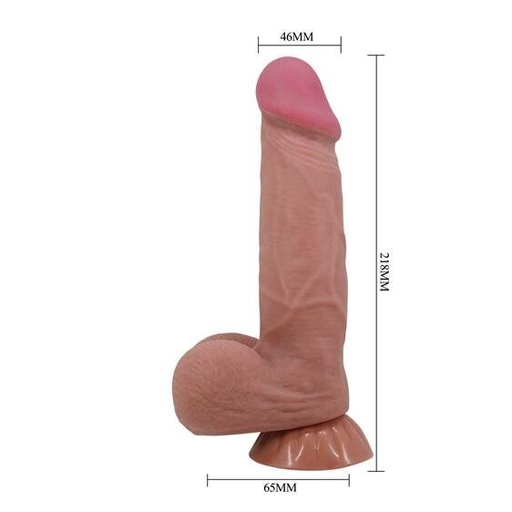 Крупный член с подвижной кожей Pretty Love Sliding Skin 8.5" Latin