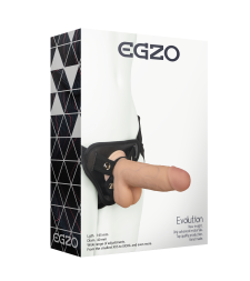 Страпон із кібершкіри EGZO Evolution STR006 ( 16,5 см х 4 см )