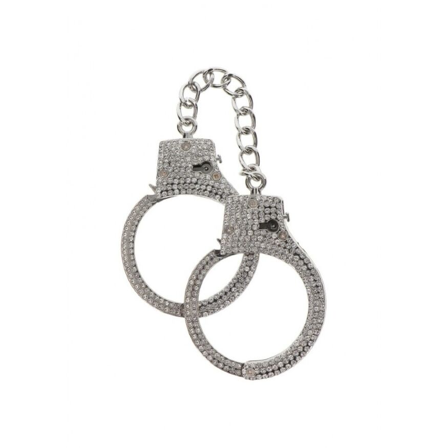 Наручники з камінням Diamond Wrist Cuffs Silver Taboom