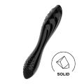 Стеклянный двойной фаллоимитатор Satisfyer Dazzling Crystal 1 для точки G черный