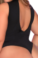 Боди TAKING RISKS CHOKER BODYSUIT BLACK, 1X2