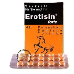 Засіб для чоловіків і жінок, підвищує лібідо - Erotisin Forte, 30 таб.