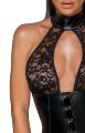Платье с чокером и кружевным лифом Noir Handmade F224 черное, M