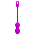 Смарт виброшарики фиолетового цвета Pretty Love Elvira Vibrating Egg Purple (App)
