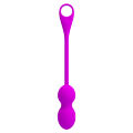 Смарт виброшарики фиолетового цвета Pretty Love Elvira Vibrating Egg Purple (App)