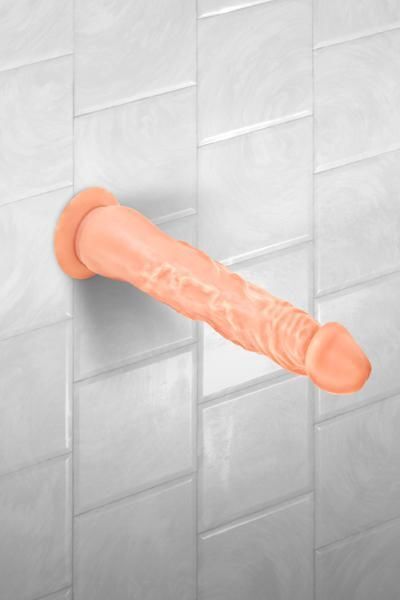 Довгий фалоімітатор Real Body  -  Real Justin Flesh, TPE, діаметр 4,2 см