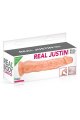 Довгий фалоімітатор Real Body  -  Real Justin Flesh, TPE, діаметр 4,2 см