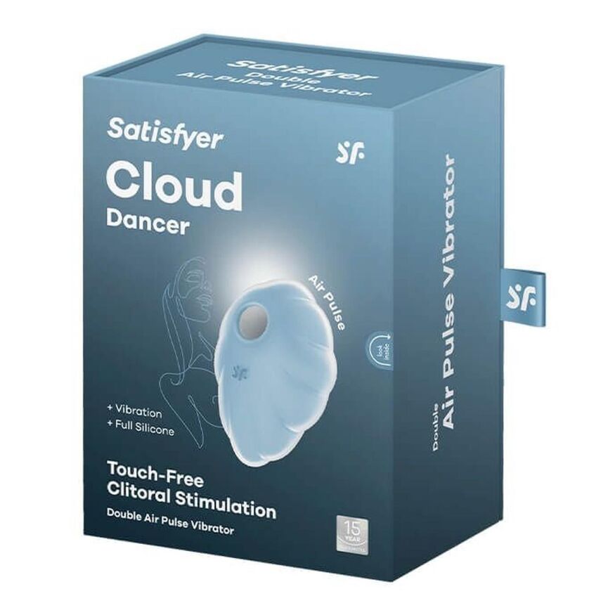 Розкішний водонепроникний симулятор орального сексу для жінок Cloud Dancer blue
