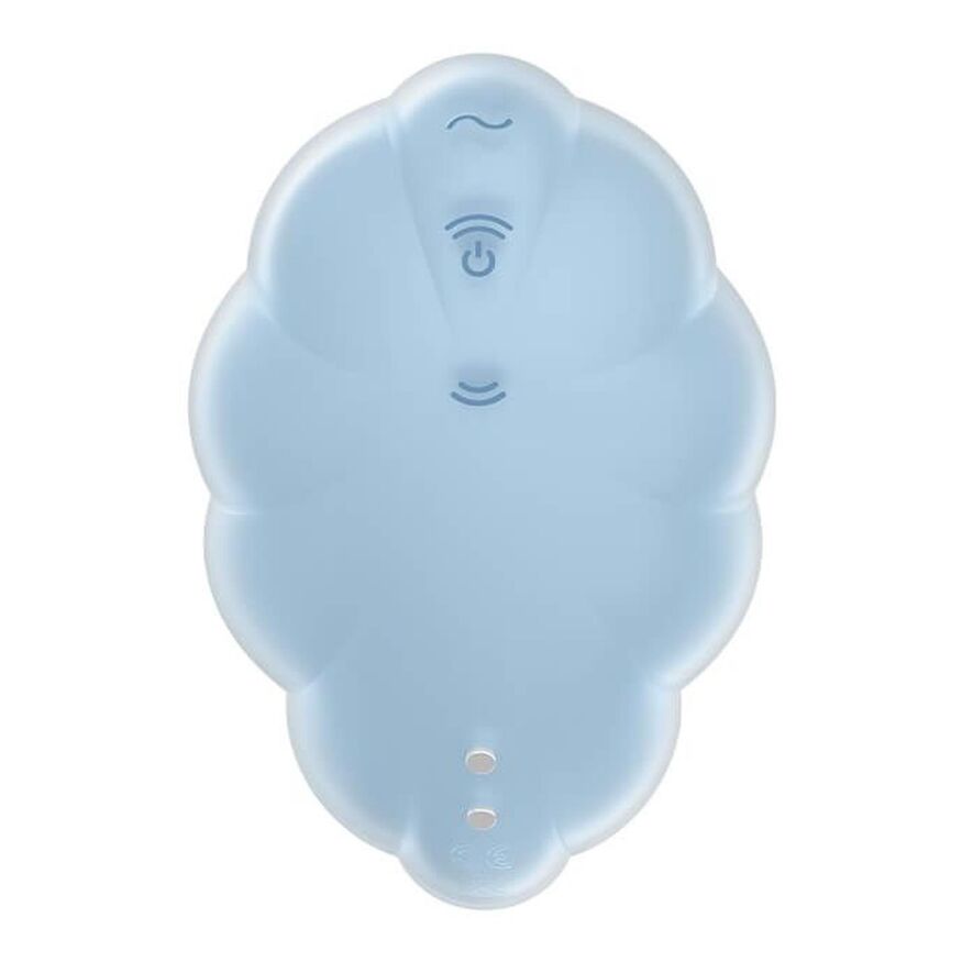 Розкішний водонепроникний симулятор орального сексу для жінок Cloud Dancer blue